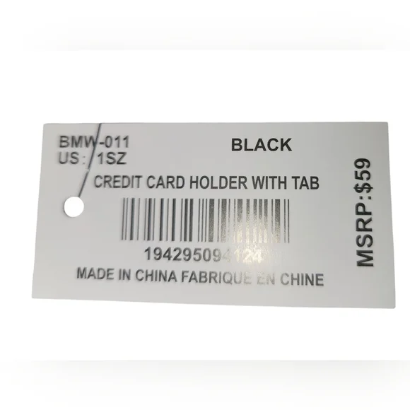 Badgley Mischka Black and White Wallet/Card Holder - Picture 6 of 6